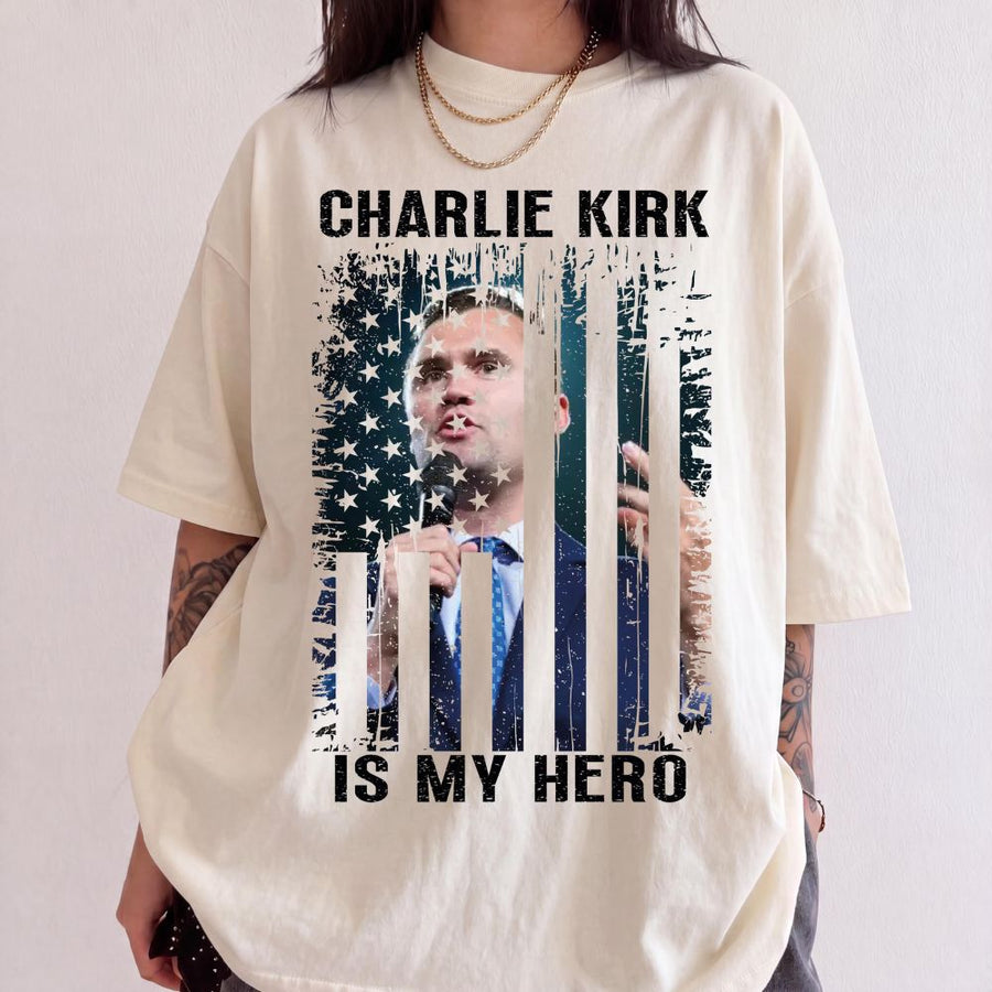 Hero Charlie Kirk Comfort Colors Shirt, A True Patriot T-Shirt, Republican USA Tees