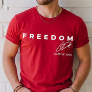 Charlie Kirk Freedom Shirt, Justice For Charlie Kirk, Charlie Kirk Memorial Shirt