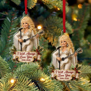 "I Will Always Love You" Dolly Parton Memorial Acrylic Ornament, Dolly Parton Christmas Ornament