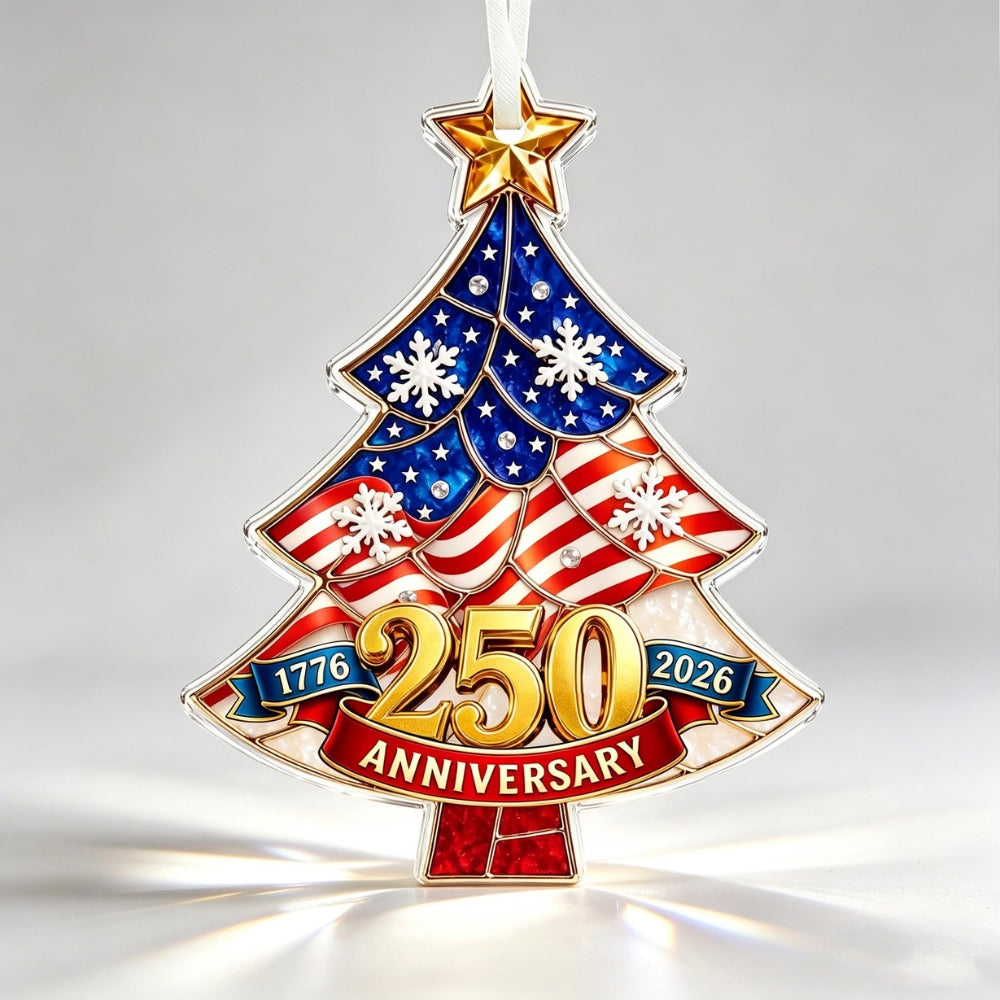 250 Anniversary USA Ornament, USA 250 Acrylic Ornament, Christmas Decorations