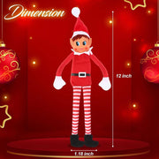 Christmas Elf Behaving Badly Plush Doll – 12-Inch Naughty Elfette Christmas Toy