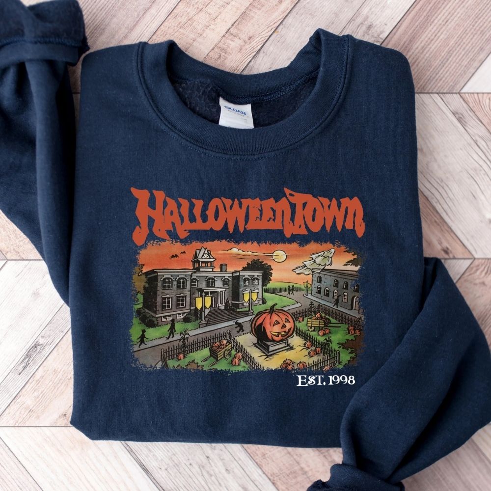 Halloweentown Est 1998 Sweatshirt, Retro Halloweentown Shirt, Halloweentown University