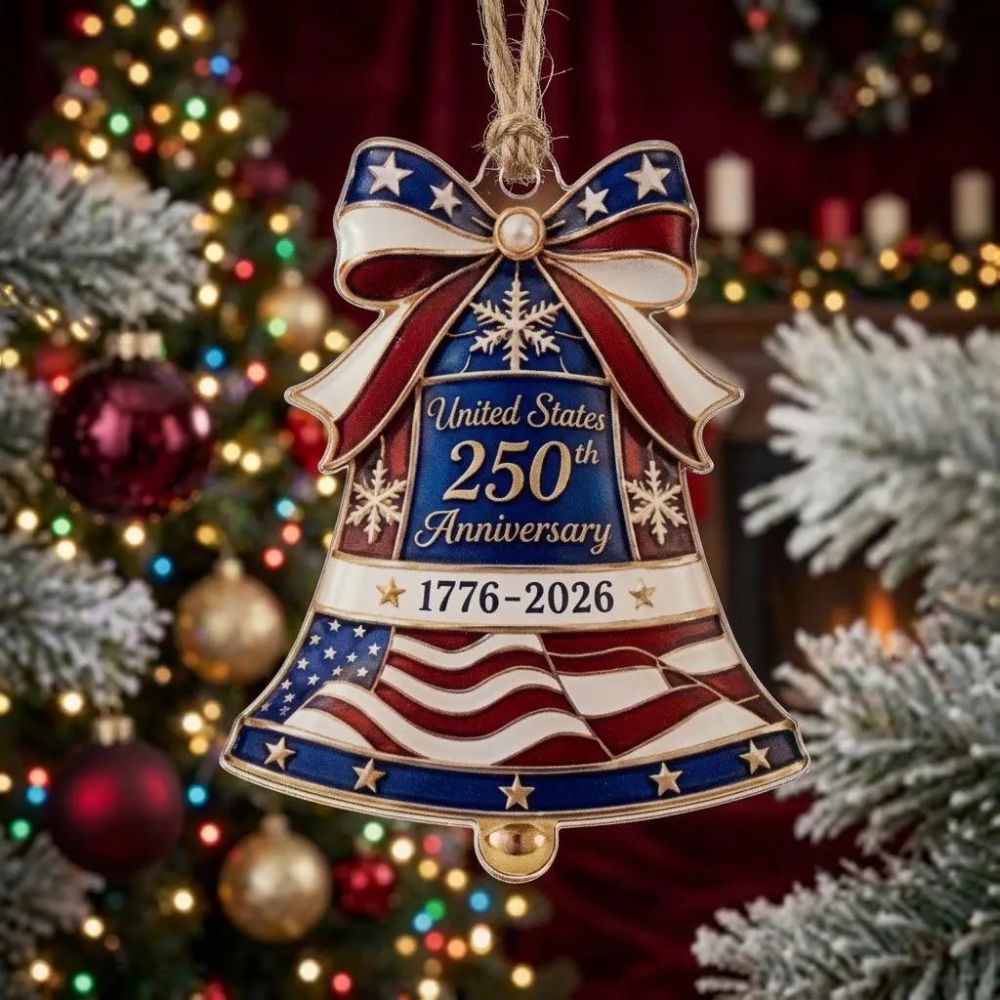USA 250th Anniversary Liberty Bell Ornament, Acrylic Ornament, USA 250th Anniversary Gift