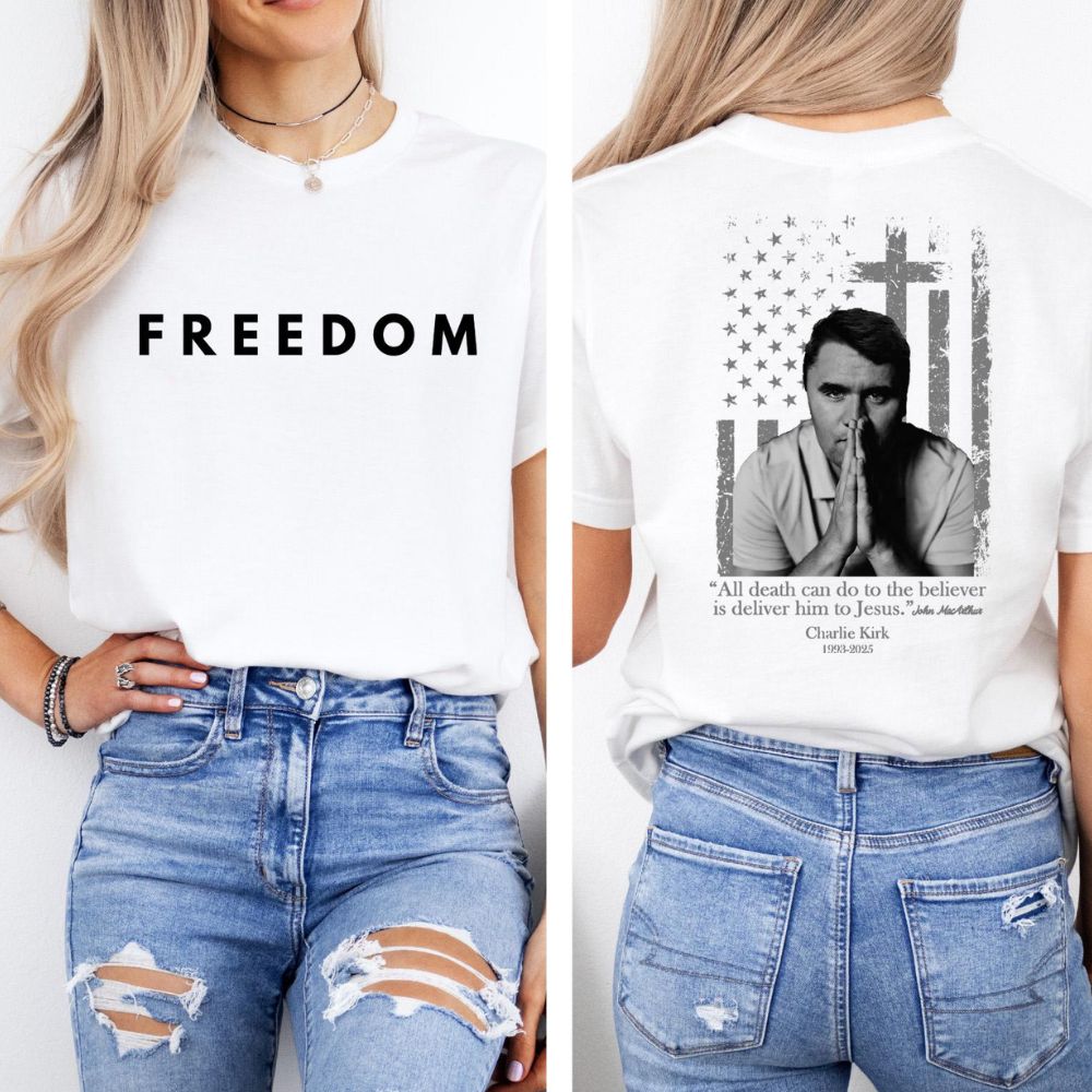 I Want To Be Remembered For Courage For My Faith Shirt, Charlie Kirk Front & Back Shirt, Charlie Kirk Memorial
