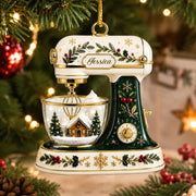 Custom Christmas Baking Mixer Ornament, Personalized Acrylic Ornament, Baking Gift For Bakers