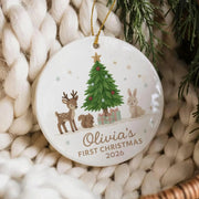 Baby First Christmas Ornament, Personalized Ceramic Ornament, Custom Gift For Christmas
