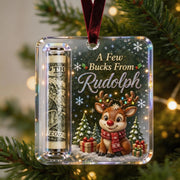 Funny Christmas Cash Gift Ornament, Acrylic Money Holder, Christmas Ornament For Family