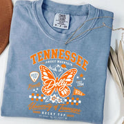 Tennessee Volunteers Butterfly Comfort Shirt, Dolly Parton Tshirt, Dolly Fan Tribute Graphic T-Shirt