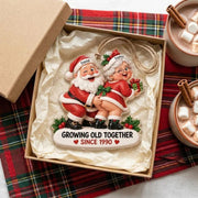 Personalized Couple Acrylic Ornament, Growing Old Together Christmas Keepsake, Anniversary Gift