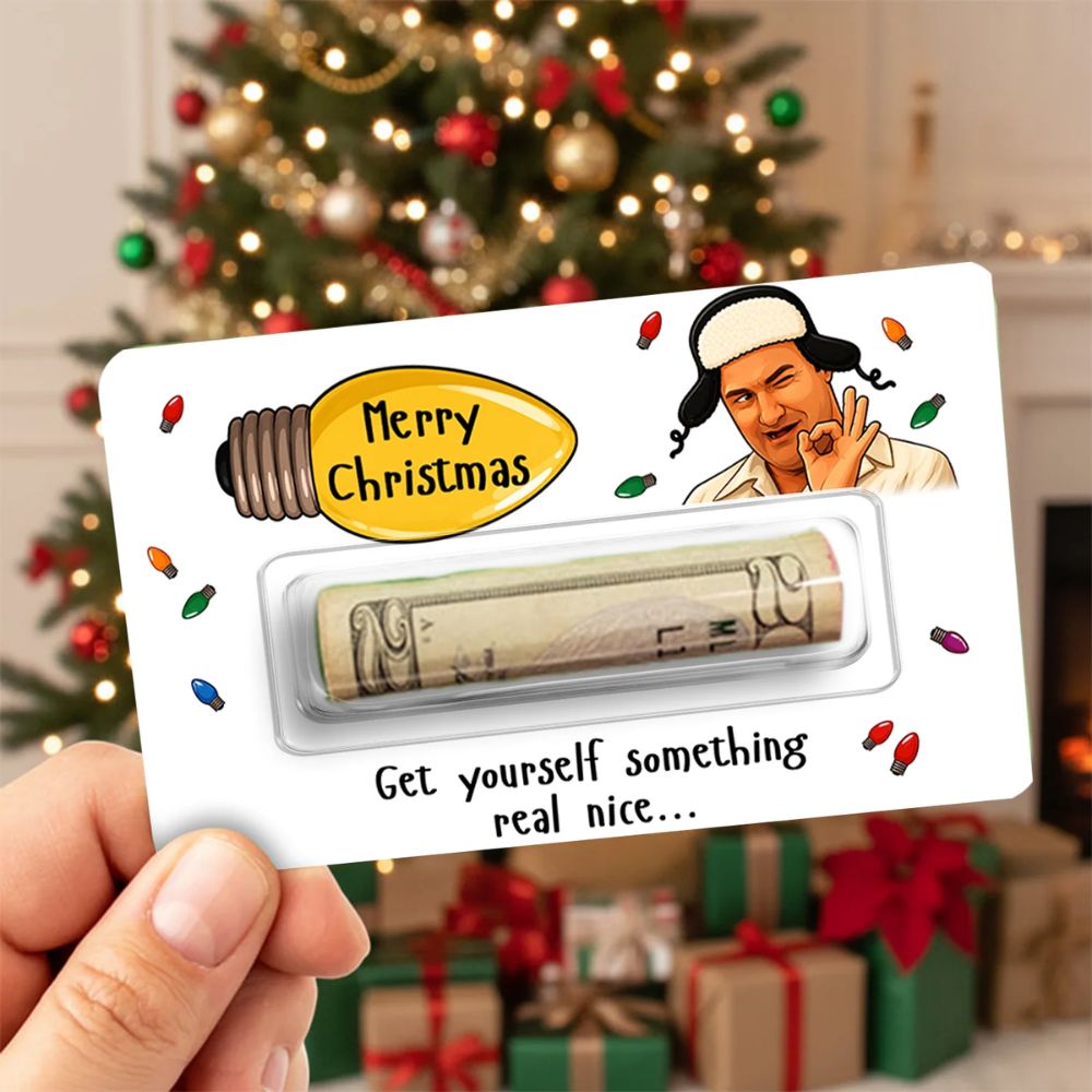 Cousin Eddie Money Holder Card, Funny Christmas Cash Gift Holder, Funny Christmas Gift
