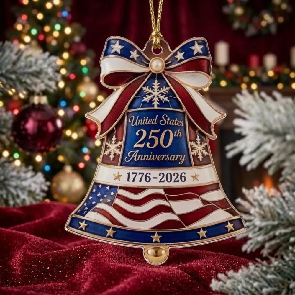 USA 250th Anniversary Liberty Bell Ornament, Acrylic Ornament, USA 250th Anniversary Gift