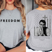 Charlie Kirk All Death Can Do to the Believer Is Deliver Him to Jesus Shirt, Charlie Kirk Front & Back Shirt