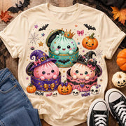Kawaii Cute Halloween Dumpling Shirt, Halloween Pumpkin Shirt, Glitter Spooky Dumplings Shirt
