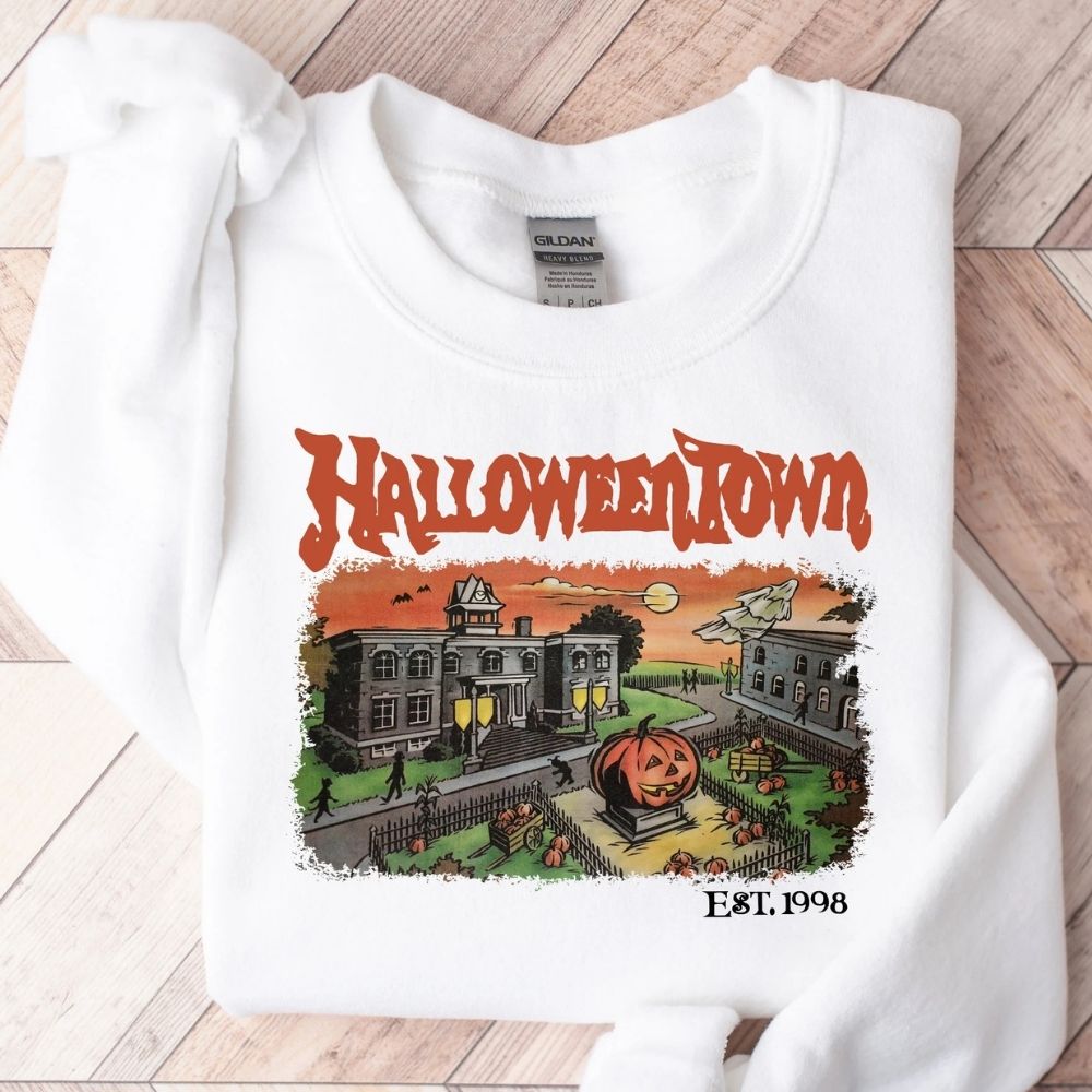 Halloweentown Est 1998 Sweatshirt, Retro Halloweentown Shirt, Halloweentown University