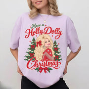 Have A Holly Dolly Christmas Comfort Shirt, Dolly Parton Tshirt, Country Music Tee