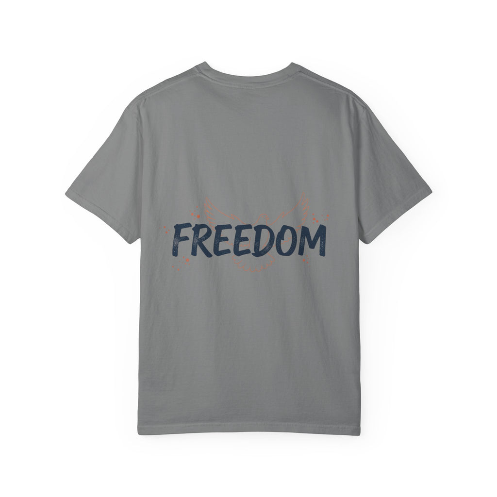 Freedom Eagle T-Shirt — Vintage Sunrise Patriotic Graphic Tee
