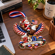 Personalized 250th America Christmas Ornament | Patriotic Family Ornament | USA Eagle Ornament