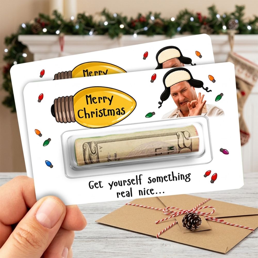 Cousin Eddie Money Holder Card, Funny Christmas Cash Gift Holder, Funny Christmas Gift