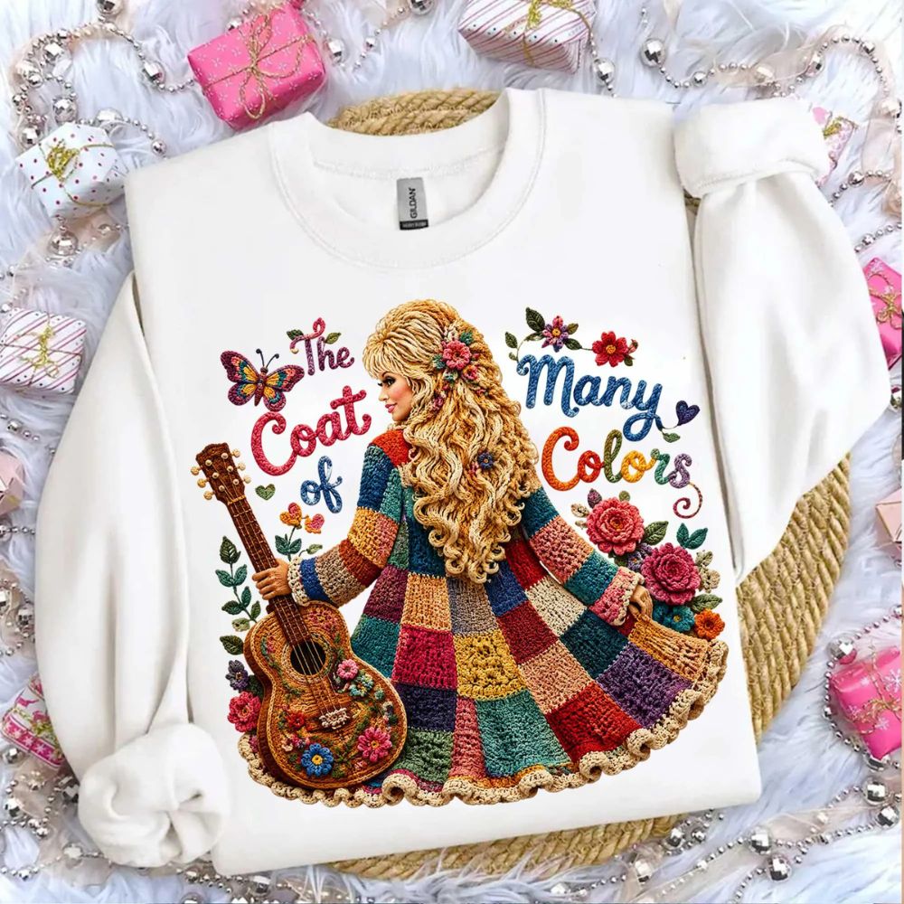 Dolly Parton Coat of Many Colors Shirt, Dolly Parton Inspired Shirt, Colorful Butterfly