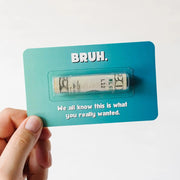 Funny Cash Gift for Teen Boy, Bruh Money Card - Money Holder Christmas Gift for Teens