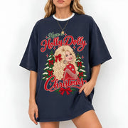 Have A Holly Dolly Christmas Comfort Shirt, Dolly Parton Tshirt, Country Music Tee