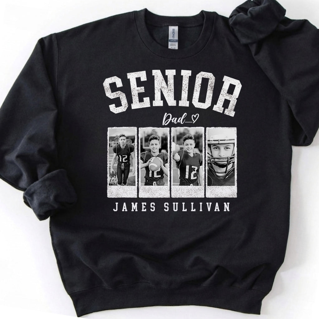 Personalized 2027 Senior Bootleg Photo Shirt, Custom Photo Class of 2027 T-Shirt, High School Graduation Gift