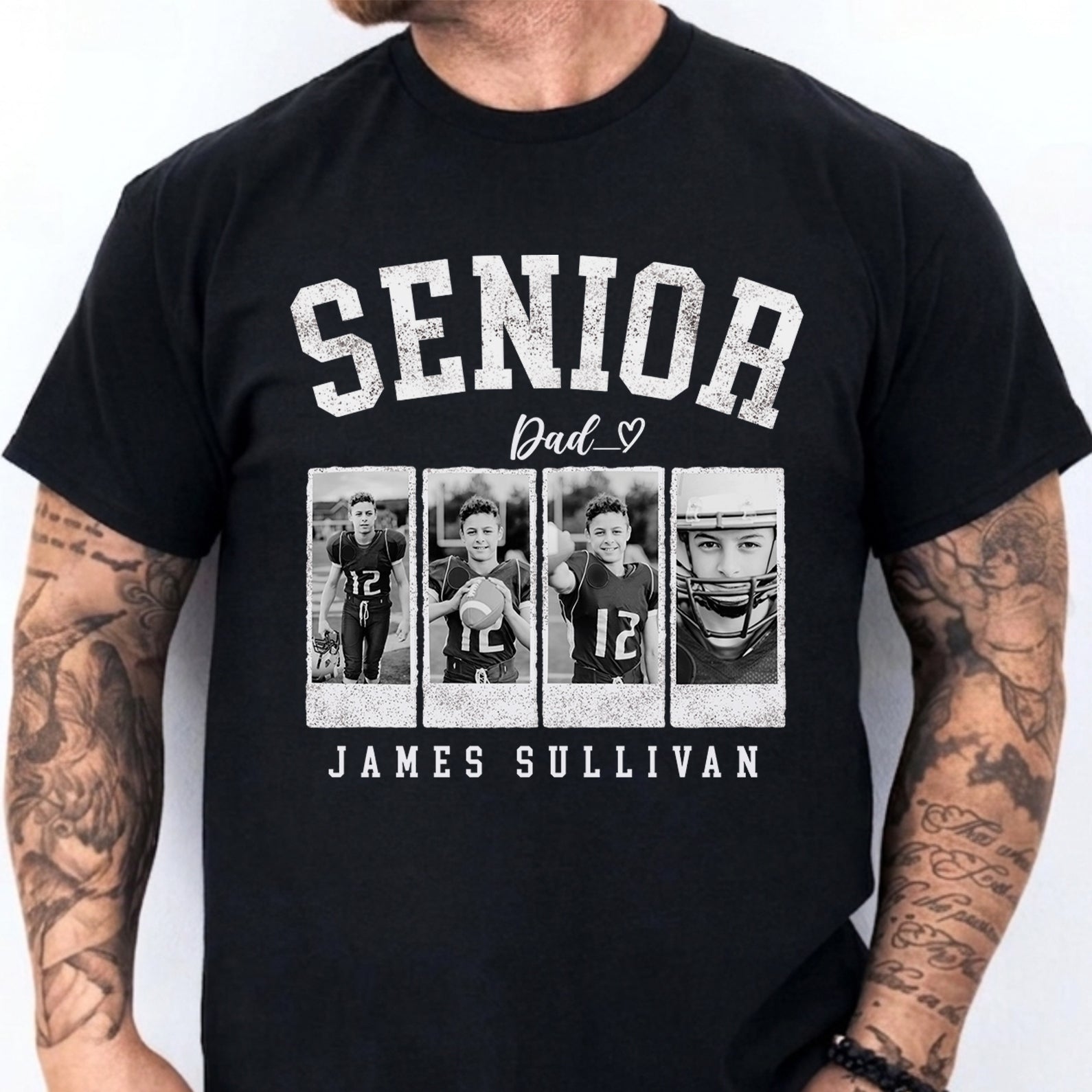 Personalized 2027 Senior Bootleg Photo Shirt, Custom Photo Class of 2027 T-Shirt, High School Graduation Gift