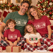 Personalized Christmas Crew Shirts, Retro Matching Family Comfort Colors Shirt, Family Reunion Shirts Xmas