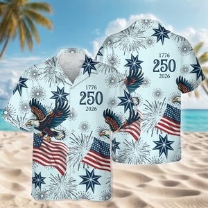 Personalized USA 250 Anniversary Eagle 1776-2026 Hawaii Shirt