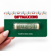 Christmas Money Holder Card, Funny Cash Gift for Teens, Money Card with Clear Dome