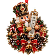 Christmas Cute Animal Cash Gift Ornament, Clear Acrylic Money Holder, Xmas Tree Hanging Decoration For Family