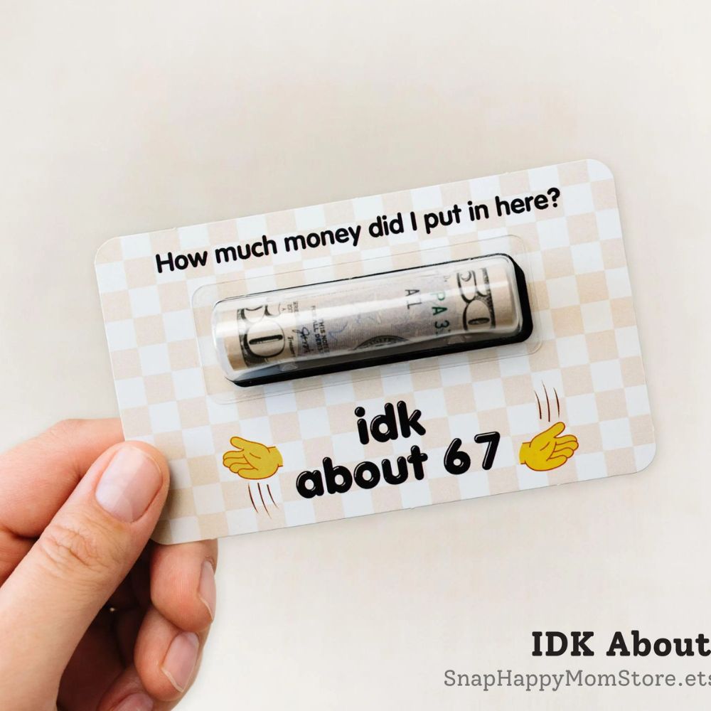 Funny Cash Gift for Teen Boy, Bruh Money Card - Money Holder Christmas Gift for Teens