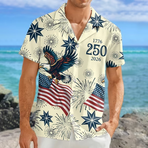 Personalized USA 250 Anniversary Eagle 1776-2026 Hawaii Shirt