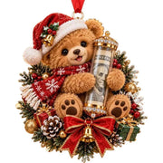 Christmas Cute Animal Cash Gift Ornament, Clear Acrylic Money Holder, Xmas Tree Hanging Decoration For Family