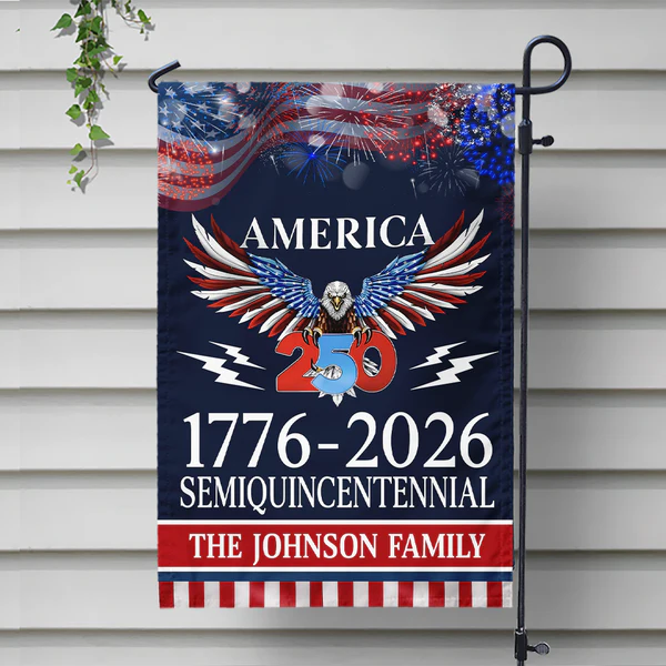 250 Years America Semiquincentennial Garden Flag