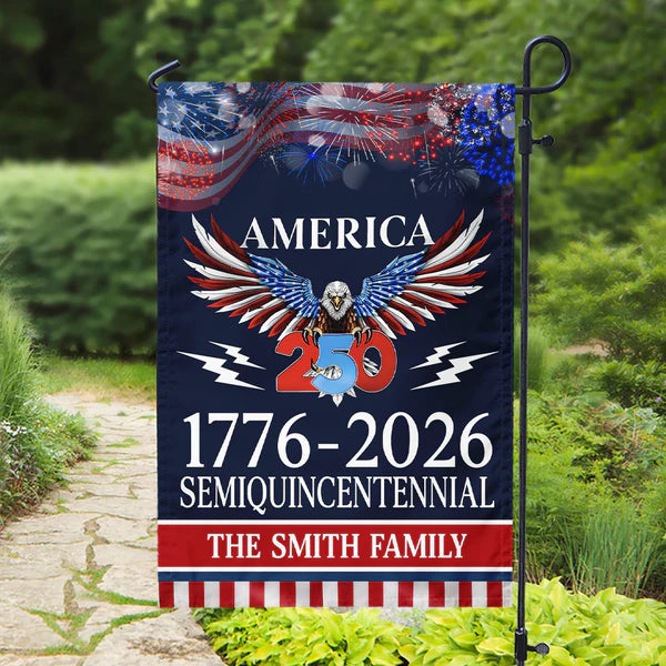 250 Years America Semiquincentennial Garden Flag
