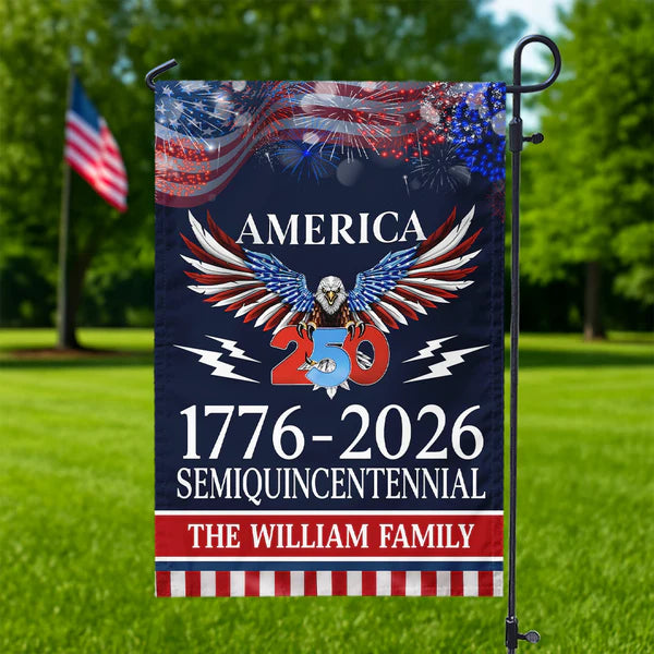 250 Years America Semiquincentennial Garden Flag