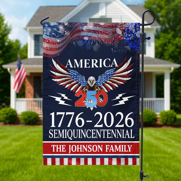 250 Years America Semiquincentennial Garden Flag