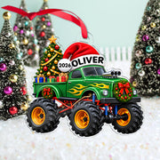 Personalized Car Ornament, Custom Name Acrylic Ornament, Truck Christmas Ornament