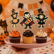 Custom Name Halloween Cupcake Topper, Party Decor For Halloween, Personalized Party Decor