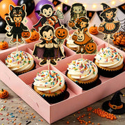 Custom Name Halloween Cupcake Topper, Party Decor For Halloween, Personalized Party Decor