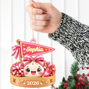 Custom Squishy Cheerleader Ornament, Personalized Acrylic Ornament, Cheer Team Gift for Girls, Cheer Squad 2026