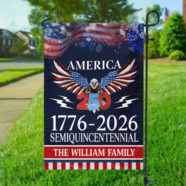 250 Years America Semiquincentennial Garden Flag