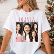 Custom Photo Vintage Bootleg T-Shirt, Personalized Shirt, Retro Bootleg Photo Shirt, Gift For Boyfriend