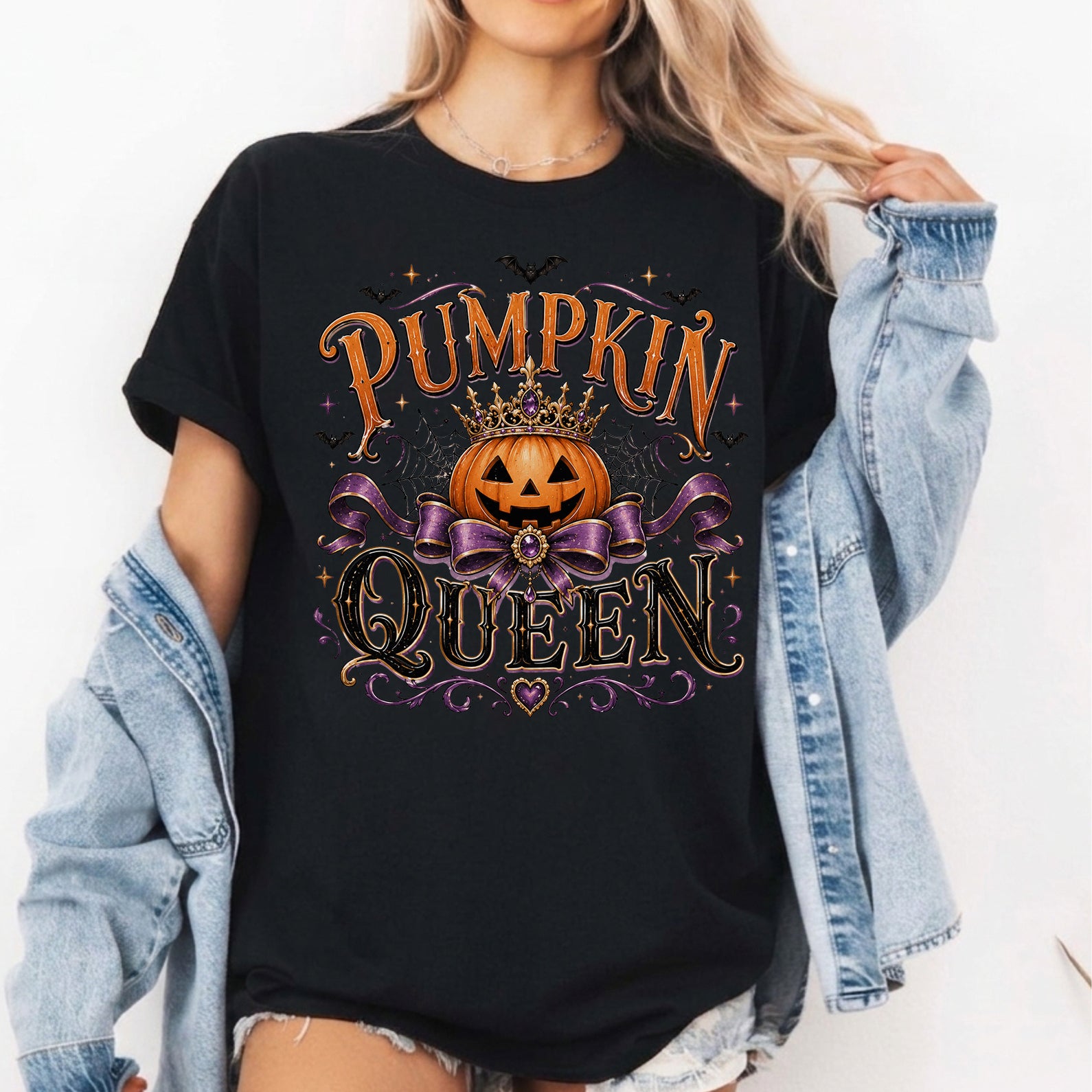 Pumpkin Queen Halloween Shirt, Spooky Haunted House Tee, Spooky Season Fall