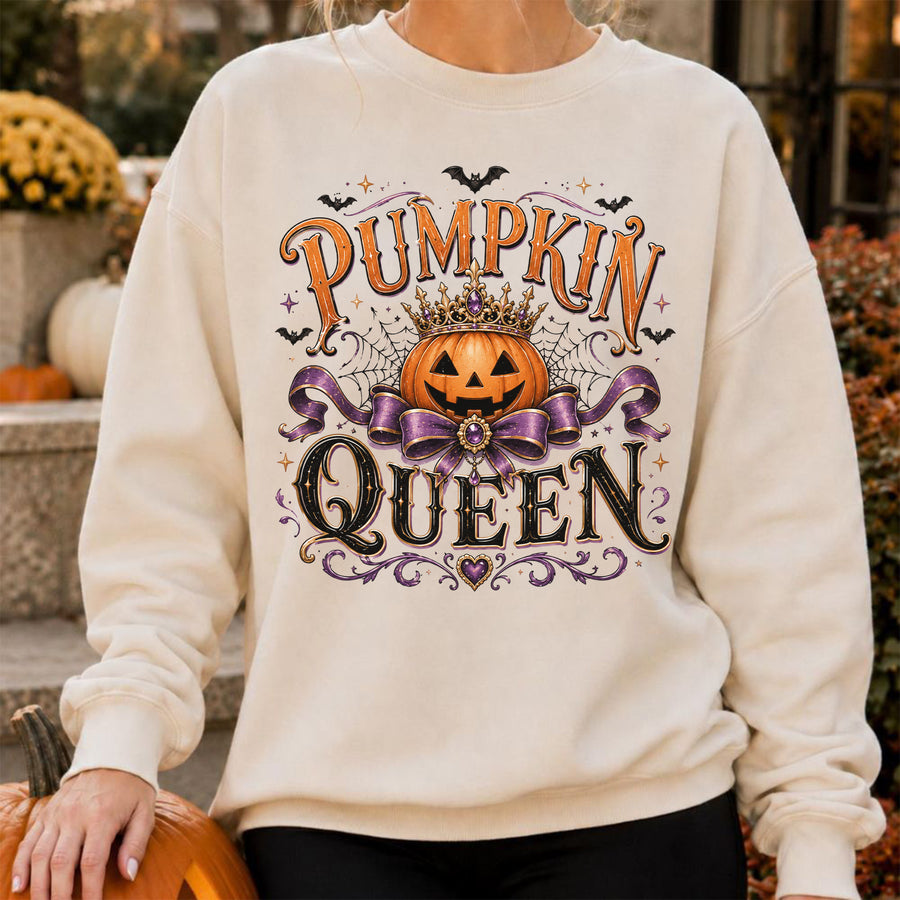 Pumpkin Queen Halloween Shirt, Spooky Haunted House Tee, Spooky Season Fall