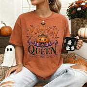 Pumpkin Queen Halloween Comfort Shirt, Spooky Haunted House Tee, Spooky Season Fall