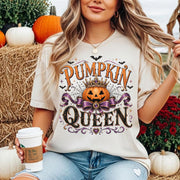 Pumpkin Queen Halloween Comfort Shirt, Spooky Haunted House Tee, Spooky Season Fall