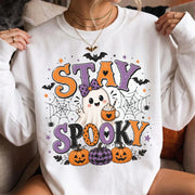 Cute Ghost Pumpkin Stay Spooky Halloween Shirt, Spooky Haunted House Tee, Funny Halloween Gift