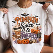 Pumpkin Spice & Frights Halloween Shirt, Spooky Haunted House Tee, Funny Halloween Gift